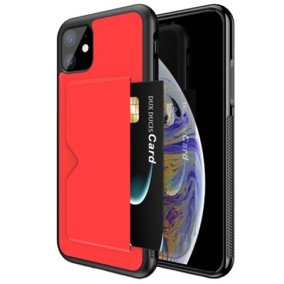 „Dux Ducis“ Pocard Apple iPhone 11 raudonas kieto silikono dėklas / Priedai.lt