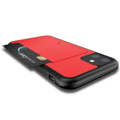 „Dux Ducis“ Pocard Apple iPhone 11 raudonas kieto silikono dėklas / Priedai.lt