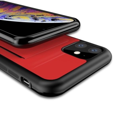 „Dux Ducis“ Pocard Apple iPhone 11 raudonas kieto silikono dėklas / Priedai.lt