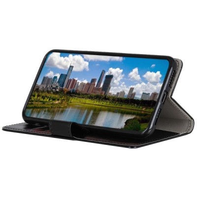 Apple iPhone 11 Pro Max atvēramais ādas melns maciņš (maks) / Vacins.lv