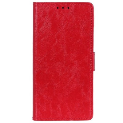 Apple iPhone 11 atverčiamas raudonas odinis dėklas - piniginė / Priedai.lt