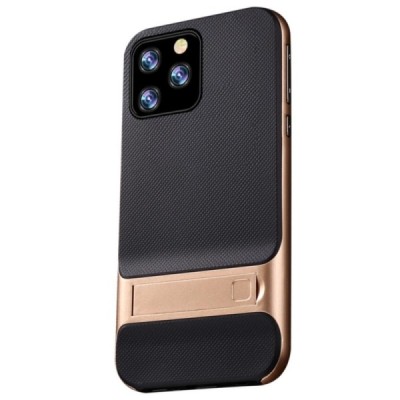 „Kickstand“ pastiprinātas aizsardzības zelta Apple iPhone 11 Pro apvalks / Vacins.lv