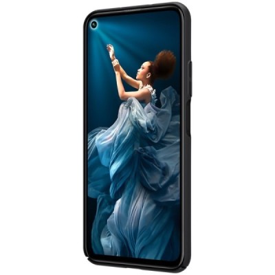 Huawei Honor 20 (Nova 5T) Nillkin Frosted Shield melns plastmasas apvalks / vacins.lv
