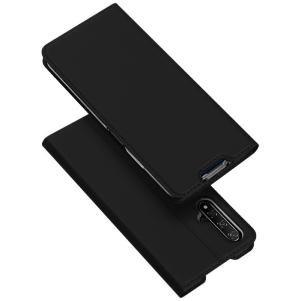 „Dux Ducis“ Skin atvērams maciņš - melns (Nova 5T / Honor 20)