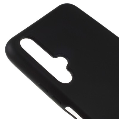 Huawei Honor 20 (Nova 5T) cieta silikona (TPU) melns apvalks / vacins.lv