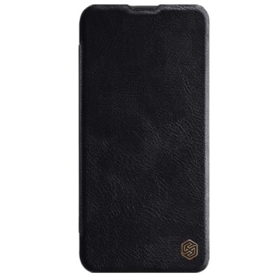 Greznais „Nillkin“ Qin sērijas ādas atvērams melns Samsung Galaxy A20e (A202F) / Vacins.lv