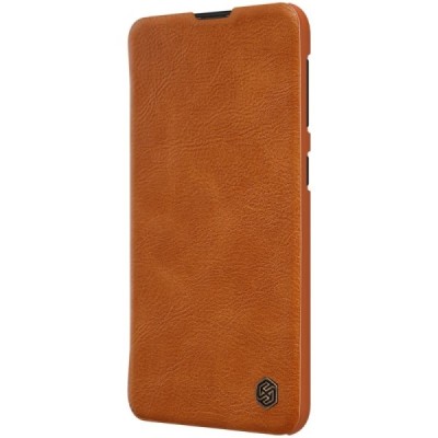 Greznais „Nillkin“ Qin sērijas ādas atvērams brūns Samsung Galaxy A20e (A202F) / Vacins.lv