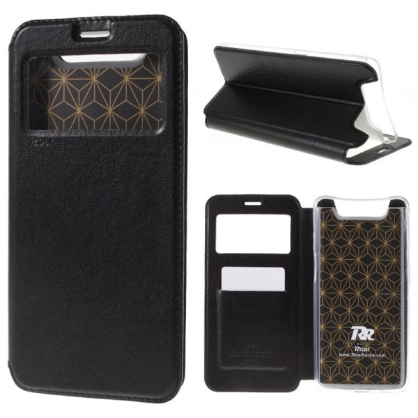 „Roar“ atverčiamas dėklas - juodas (Galaxy A80)