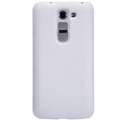 Nillkin Frosted Shield LG G2 mini D620 plastikinis baltas dėklas - nugarėlė su ekrano plėvele / Priedai.lt
