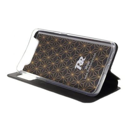 Samsung Galaxy A80 (A805F) juodas atverčiamas „Roar“ dėklas su langeliu / Priedai.lt