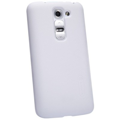 Nillkin Frosted Shield LG G2 mini D620 plastikinis baltas dėklas - nugarėlė su ekrano plėvele / Priedai.lt