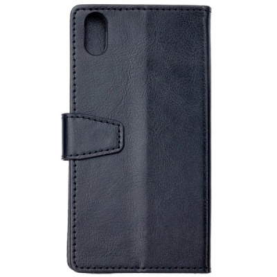 Huawei Y5 2019 (Honor 8S) atvēramais ādas melns maciņš, grāmata (maks) / Vacins.lv