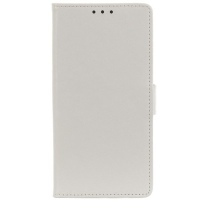 Huawei Y5 2019 (Honor 8S) atvēramais ādas balts maciņš, grāmata (maks) / Vacins.lv