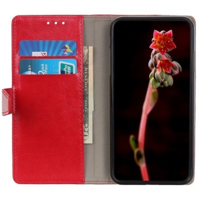 Huawei Y5 2019 (Honor 8S) atvēramais ādas sarkans maciņš, grāmata (maks) / Vacins.lv