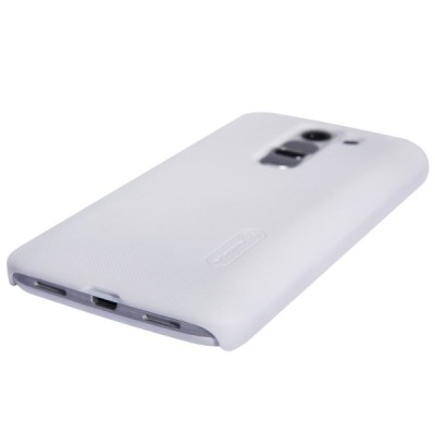 Nillkin Frosted Shield LG G2 mini D620 plastikinis baltas dėklas - nugarėlė su ekrano plėvele / Priedai.lt