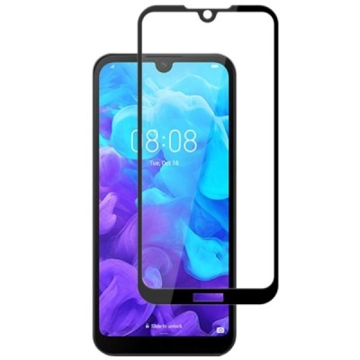 Huawei Y5 2019 (Honor 8S) Mocolo Tempered Glass melns ekrāna aizsargstikls / Vacins.lv