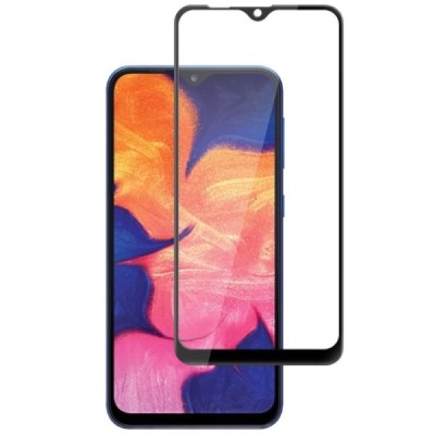 Samsung Galaxy A10 (A105F) „Mocolo“ 9H Tempered Glass sustiprintos apsaugos juodas pilnai dengiantis apsauginis ekrano stiklas 0