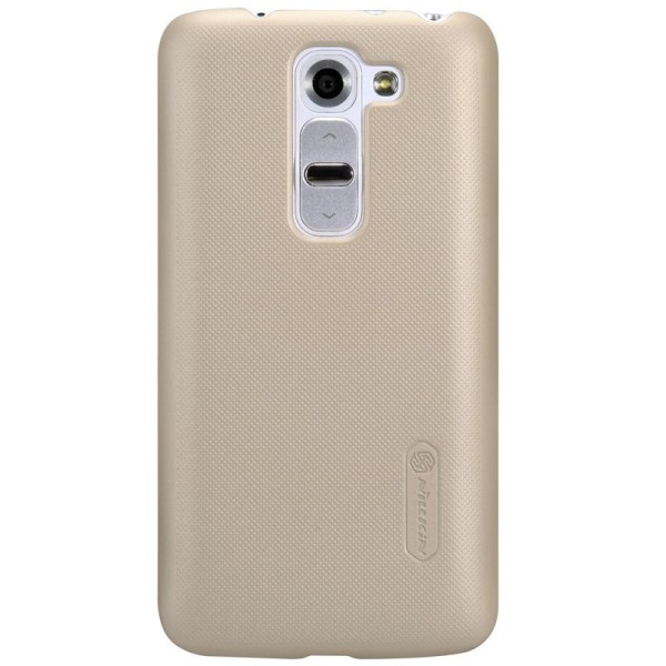 „Nillkin“ Super Frosted dėklas - šampaninis + apsauginė ekrano plėvelė (G2 mini)