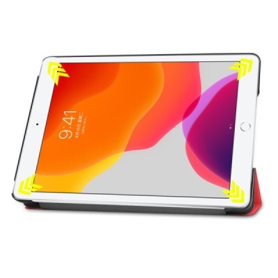 Apple iPad 10,2 (2019) atvēramais sarkans maciņš - vāciņš / Vacins.lv