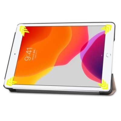 Apple iPad 10,2 (2019) atvēramais zelta maciņš - vāciņš / Vacins.lv