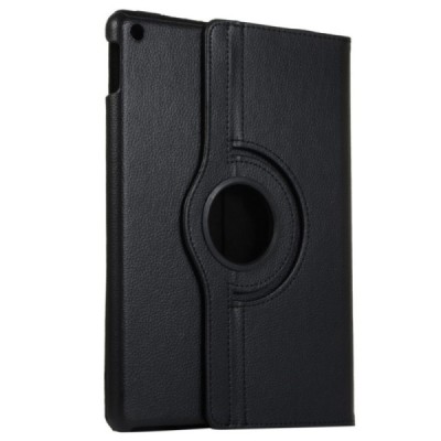 Apple iPad 10.2" (2019), Pro 10.5 atvēramais melns ādas maciņš, grozās 360° grādu apjomā | Vacins.lv