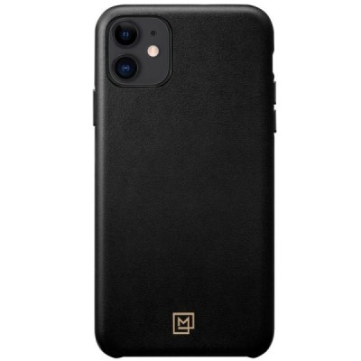 „Spigen“ La Manon Calin Apple iPhone 11 melns ādas apvalks / Vacins.lv