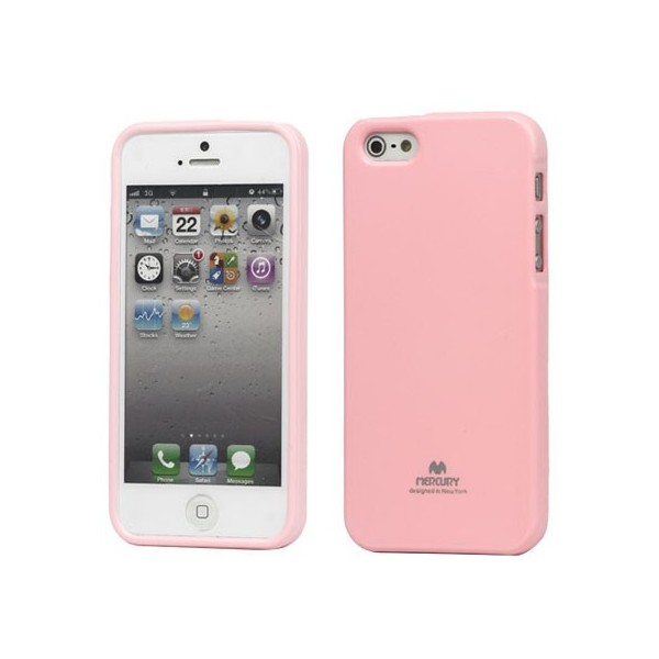 „Mercury“ Color dėklas - rožinis (iPhone 5 / 5S / SE 2016)