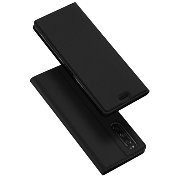 „Dux Ducis“ Skin atverčiamas dėklas - juodas (Xperia 5)