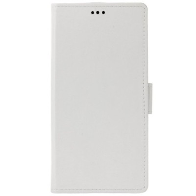 Nokia 2.2 (2019) atvēramais ādas balts maciņš (maks) / Vacins.lv