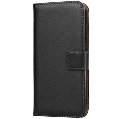 Nokia 2.2 (2019) atvēramais ādas melns Casual maciņš (maks) / Vacins.lv