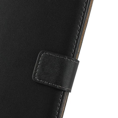 Nokia 2.2 (2019) atvēramais ādas melns Casual maciņš (maks) / Vacins.lv