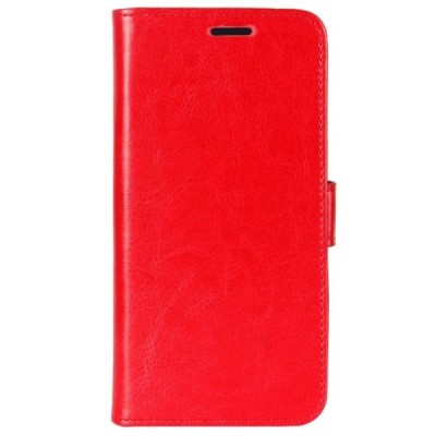 Nokia 4.2 (2019) atvēramais ādas sarkans maciņš (maks) / Vacins.lv