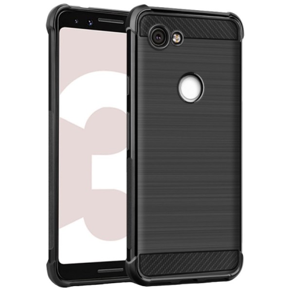 „Imak“ Vega Carbon cieta silikona (TPU) apvalks - melns (Pixel 3a)
