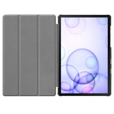 Samsung Galaxy Tab S6 10,5 T865 (T860) atverčiamas baltas odinis dėklas - knygutė (sulankstomas) / Priedai.lt