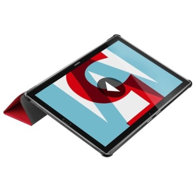 Huawei MediaPad M5 10.8 (MediaPad M5 10 Pro) atvēramais sarkans maciņš / Vacins.lv