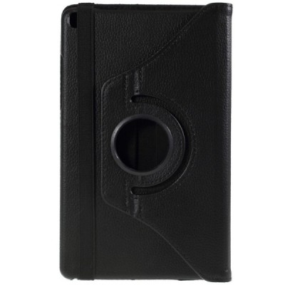 Samsung Galaxy Tab A 8.0 (T290, T295) atvēramais melns ādas maciņš, grozās 360° grādu apjomā / Vacins.lv