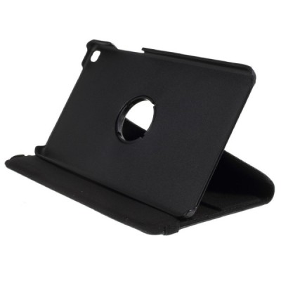Samsung Galaxy Tab A 8.0 (T290, T295) atverčiamas, sukamas 360 laipsnių, juodas odinis dėklas - stovas / Priedai.lt