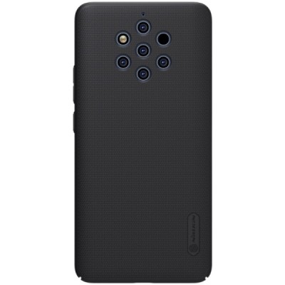 Nokia 9 PureView Nillkin Frosted Shield melns plastmasas apvalks / vacins.lv