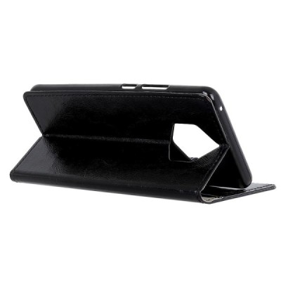 Nokia 9 PureView atvēramais ādas melns maciņš, grāmata (maks) / Vacins.lv