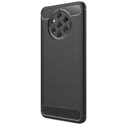 Nokia 9 PureView „Carbon“ kieto silikono TPU juodas dėklas - nugarėlė / Priedai.lt