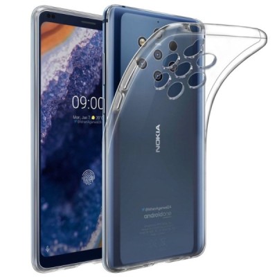 Nokia 9 PureView cieta silikona (TPU) dzidrs apvalks / vacins.lv