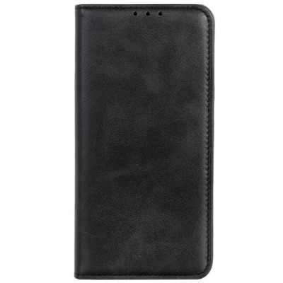 Nokia 4.2 (2019) Solīds melns ādas atvērams maciņš / Vacins.lv