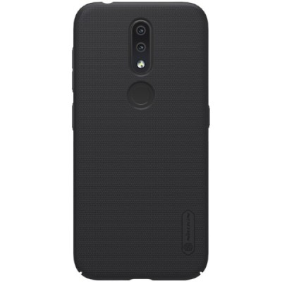 Nokia 4.2 (2019) Nillkin Frosted Shield melns plastmasas apvalks / vacins.lv