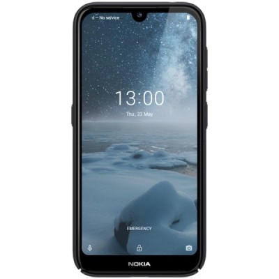 Nokia 4.2 (2019) Nillkin Frosted Shield melns plastmasas apvalks / vacins.lv