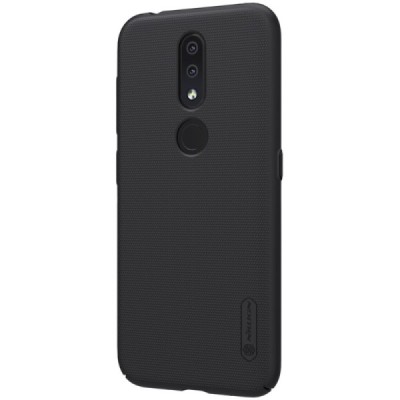 Nokia 4.2 (2019) Nillkin Frosted Shield melns plastmasas apvalks / vacins.lv