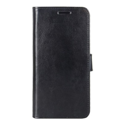 Nokia 7.2 (Nokia 6.2) sērijas melns ādas atvērams maciņš / Vacins.lv