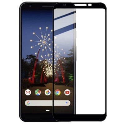 Google Pixel 3A „Imak“ Tempered Glass melns ekrāna aizsargstikls | Vacins.lv