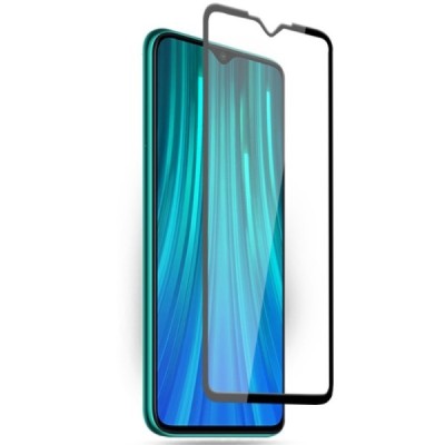 Xiaomi Redmi Note 8 Pro „Rurihai“ Tempered Glass melns ekrāna aizsargstikls | Vacins.lv