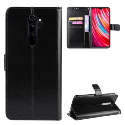 Xiaomi Redmi Note 8 Pro sērijas melns ādas atvērams maciņš, maks | Vacins.lv