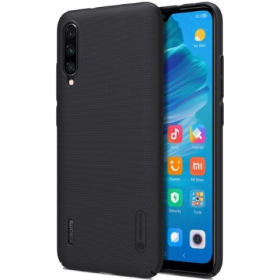 Xiaomi Mi A3 "Nillkin" Frosted Shield melns vāciņš, apvalks | Vacins.lv